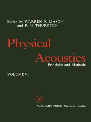 cover image of Physical Acoustics V6